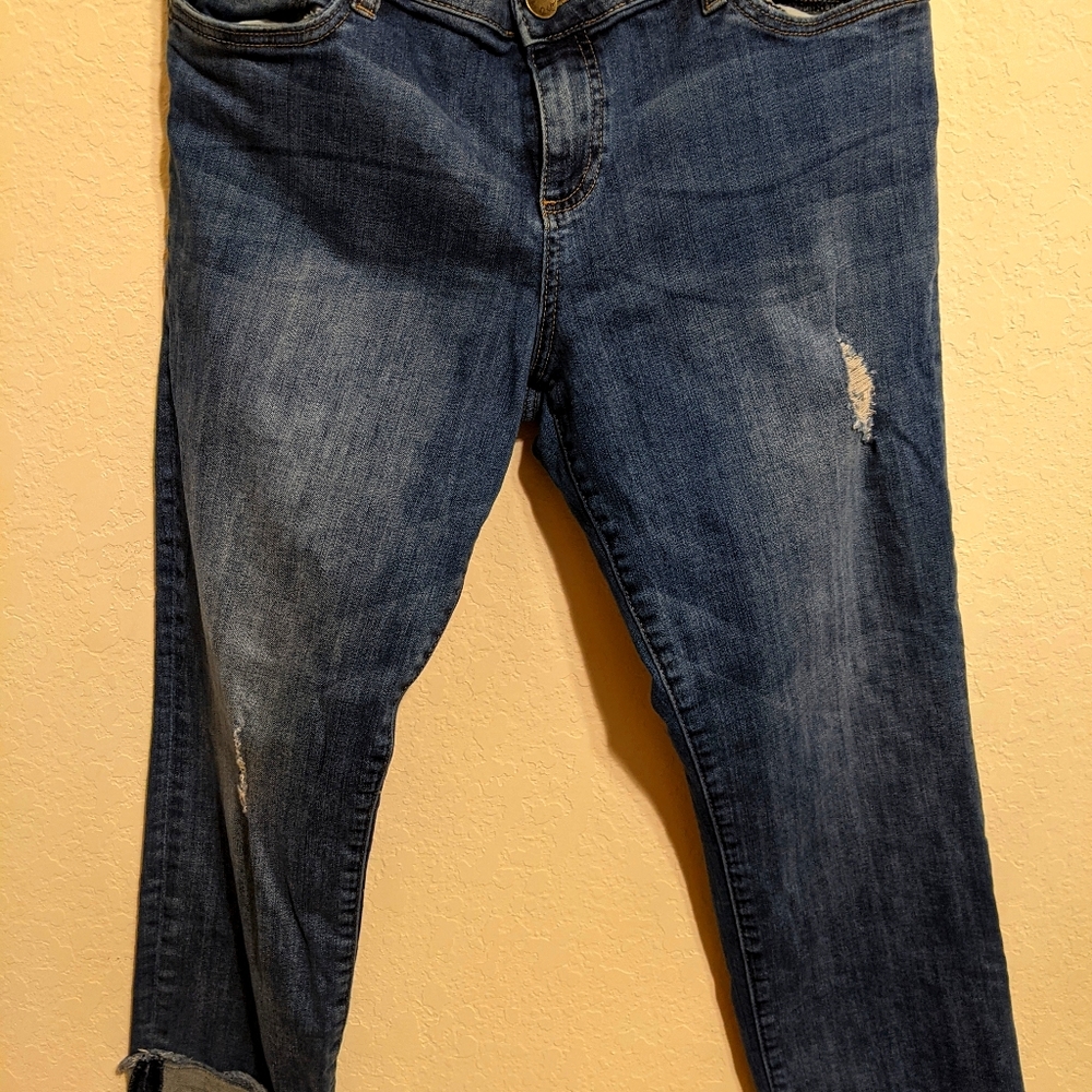 Kut from the Kloth cropped jeans boyfriend